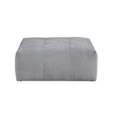 Tidal Gray Ottoman With Caster - Ornate Home