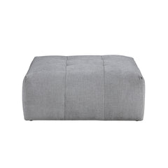 Tidal Gray Ottoman With Caster - Ornate Home