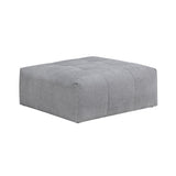 Tidal Gray Ottoman With Caster - Ornate Home