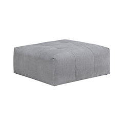 Tidal Gray Ottoman With Caster - Ornate Home