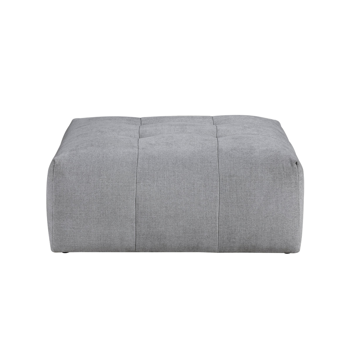 Tidal Gray Ottoman With Caster - Ornate Home