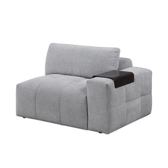 Tidal Gray Right Side Chair With One Arm - Ornate Home