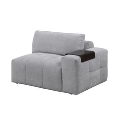 Tidal Gray Right Side Chair With One Arm - Ornate Home