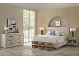 Tidal White Rattan/Nomad Snow King Bed - Ornate Home