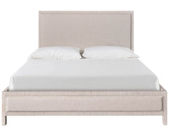 Tidal White Rattan/Nomad Snow King Bed - Ornate Home
