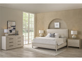 Tidal White Rattan/Nomad Snow Queen Bed - Ornate Home