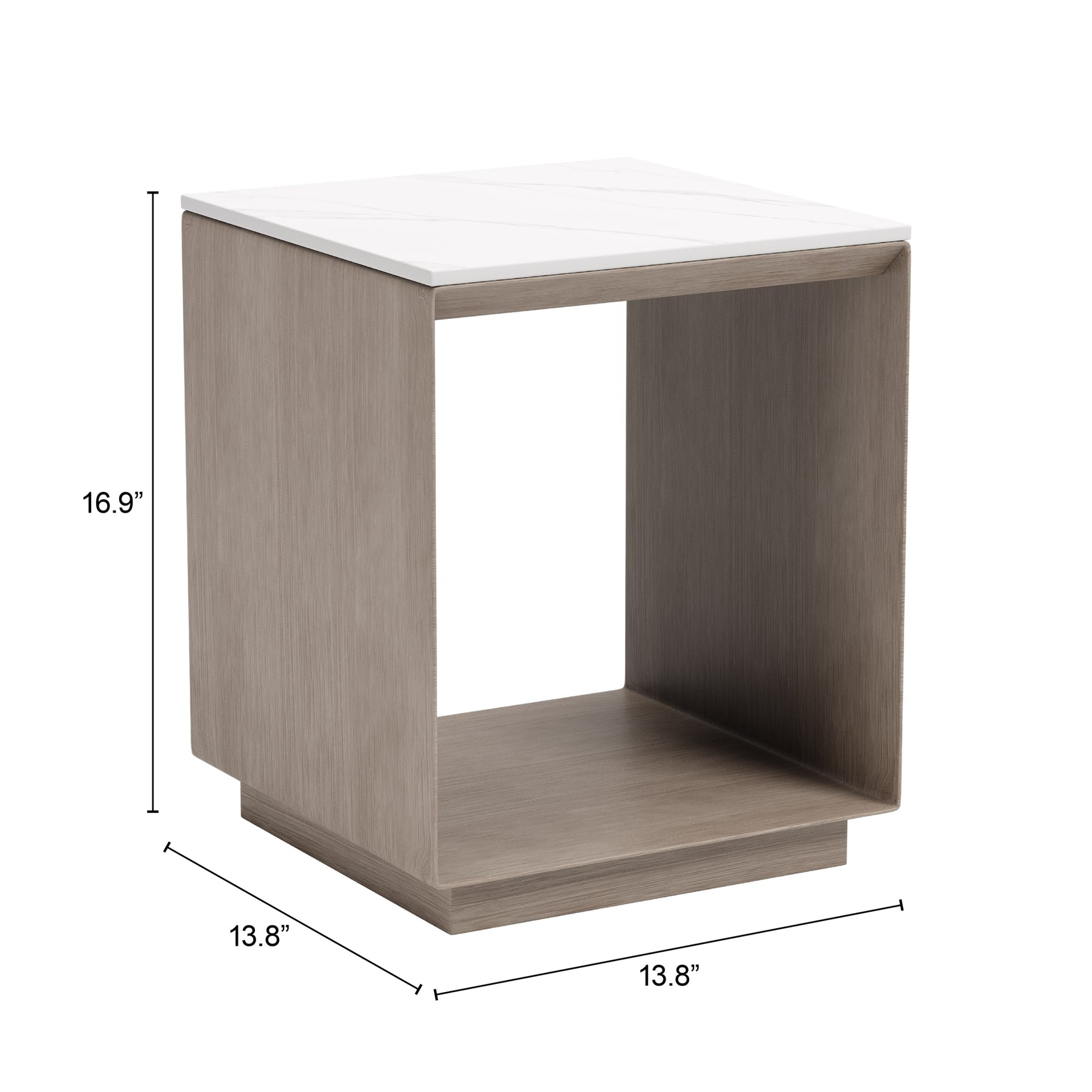 Tidecrest White Side Table