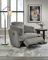 Tie-Breaker Fog Swivel Glider Recliner (Online Special Price) - Ornate Home