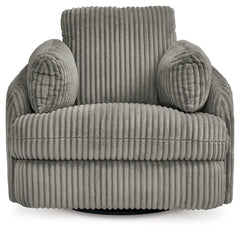 Tie-Breaker Fog Swivel Glider Recliner - Ornate Home