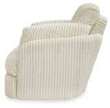 Tie-Breaker Ivory Swivel Glider Recliner - Ornate Home