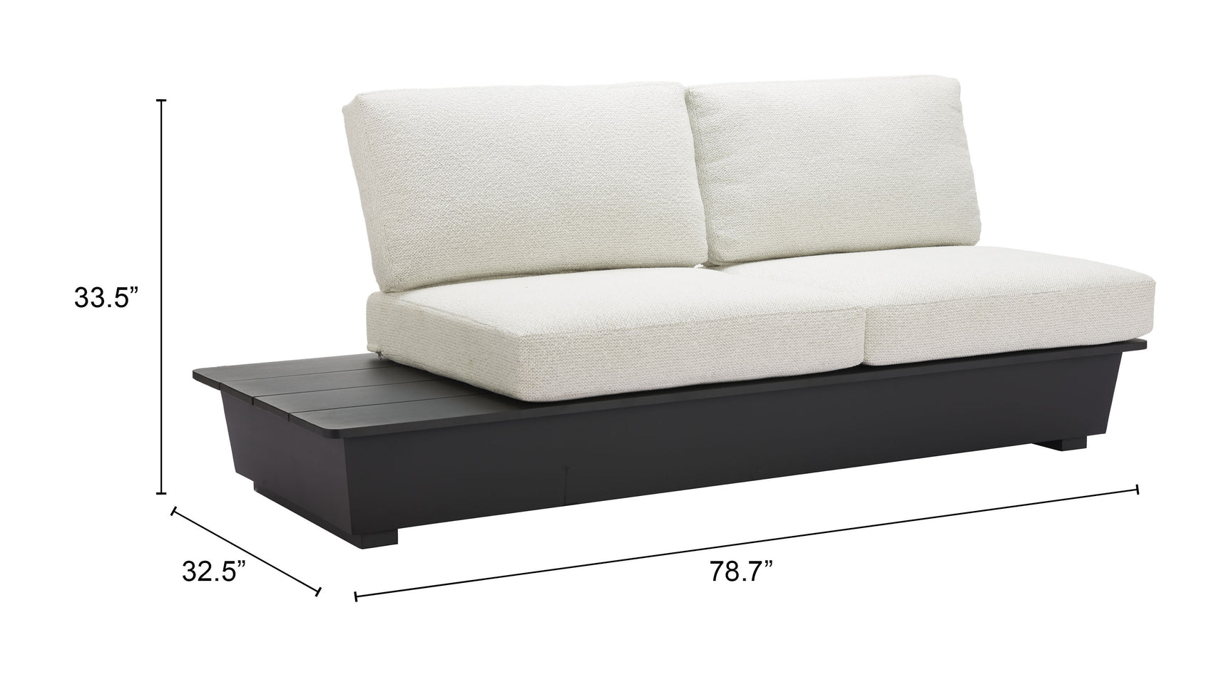 Tien Beige LHF Loveseat - Ornate Home