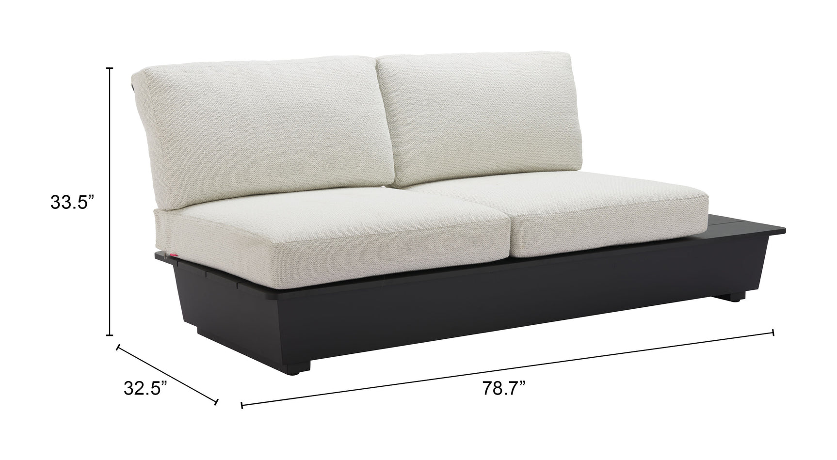 Tien Beige RHF Loveseat - Ornate Home