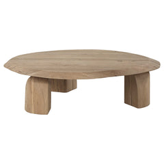 Tiernan Reclaimed Oak Round Coffee Table - Ornate Home