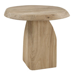 Tiernan Reclaimed Oak Round Side Table - Ornate Home