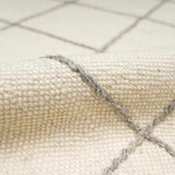 Tieve Black & White Grid Wool Rug - Clearance - Ornate Home