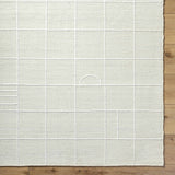 Tieve Off White Checkered Area Rug - Ornate Home
