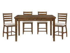 Tigard Cherry 5-piece Dinig Table Set - Ornate Home