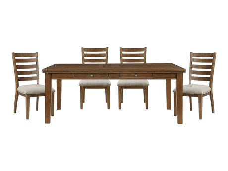 Tigard Cherry 5-piece Dinig Table Set - Ornate Home
