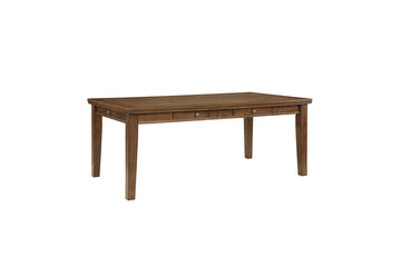 Tigard Cherry/Beige 7-Piece Dining Table Set - Ornate Home