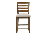 Tigard Cherry/Beige Counter Height Chair (Set of 2) - Ornate Home