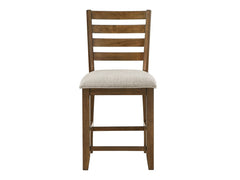 Tigard Cherry/Beige Counter Height Chair (Set of 2) - Ornate Home