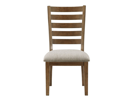 Tigard Cherry/Beige Side Chair (Set of 2) - Ornate Home