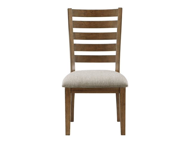 Tigard Cherry/Beige Side Chair (Set of 2) - Ornate Home