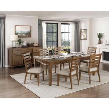 Tigard Cherry/Beige Side Chair (Set of 2) - Ornate Home
