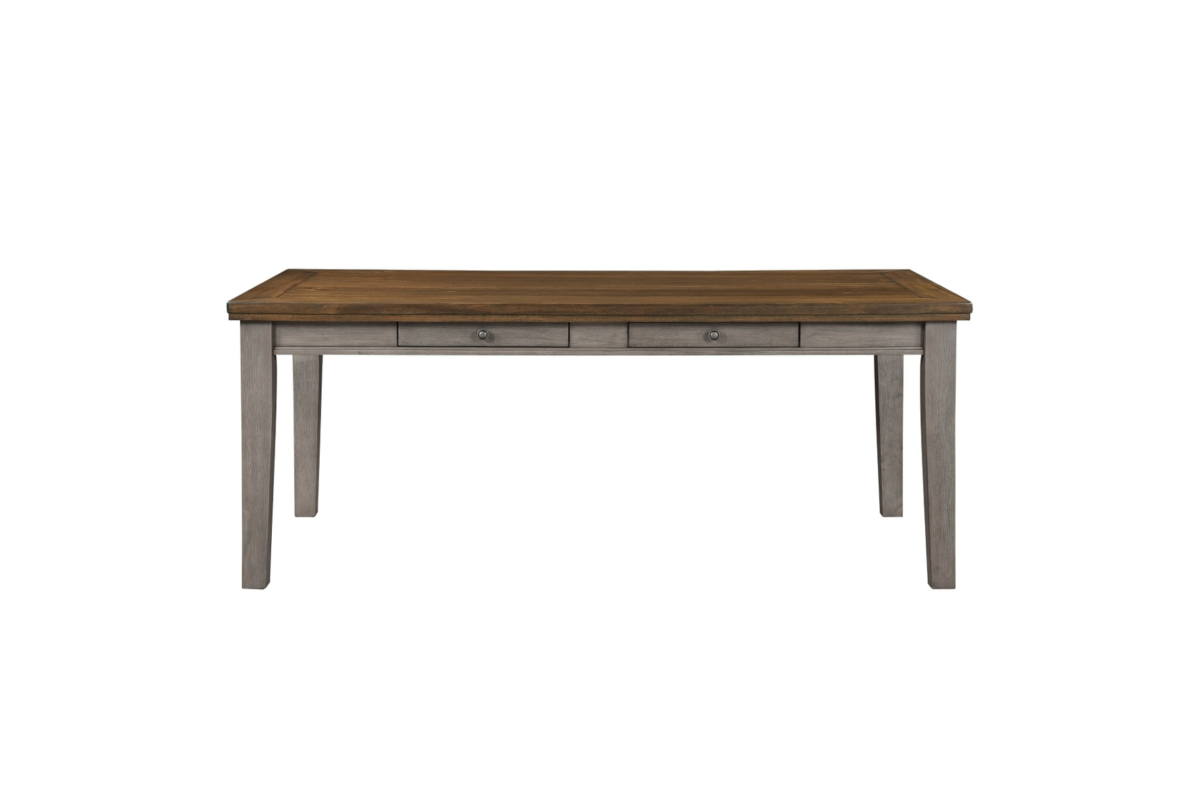 Tigard Cherry/Gray/Beige 7-Piece Dining Table Set - Ornate Home