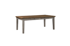 Tigard Cherry/Gray/Beige 7-Piece Dining Table Set - Ornate Home