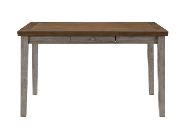Tigard Cherry / Gray Counter Height Table - Ornate Home