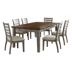 Tigard Gray 7pc Dining Set - Ornate Home