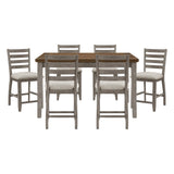 Tigard Gray 7pc Dining Set - Ornate Home