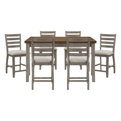 Tigard Gray 7pc Dining Set - Ornate Home