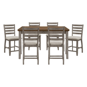 Tigard Gray 7pc Dining Set - Ornate Home