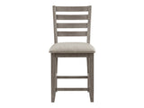 Tigard Gray/Beige Counter Height Chair (Set of 2) - Ornate Home