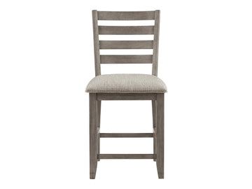 Tigard Gray/Beige Counter Height Chair (Set of 2) - Ornate Home