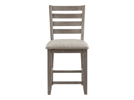 Tigard Gray/Beige Counter Height Chair (Set of 2) - Ornate Home