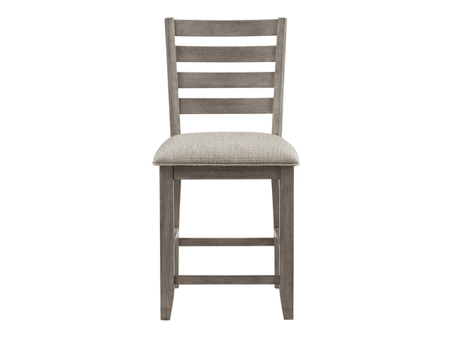 Tigard Gray/Beige Counter Height Chair (Set of 2) - Ornate Home