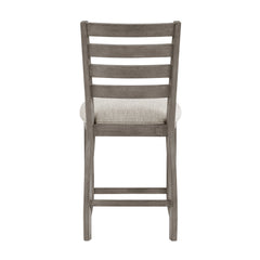 Tigard Gray/Beige Counter Height Chair (Set of 2) - Ornate Home