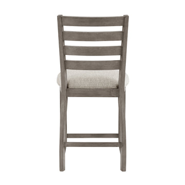 Tigard Gray/Beige Counter Height Chair (Set of 2) - Ornate Home