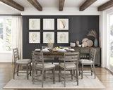 Tigard Gray/Beige Counter Height Chair (Set of 2) - Ornate Home