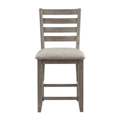 Tigard Gray/Beige Counter Height Chair (Set of 2) - Ornate Home