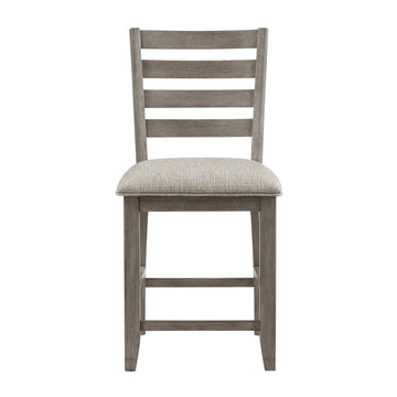 Tigard Gray/Beige Counter Height Chair (Set of 2) - Ornate Home