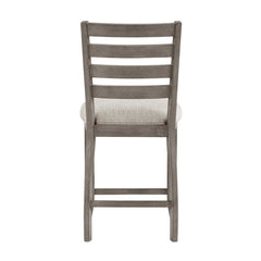 Tigard Gray/Beige Counter Height Chair (Set of 2) - Ornate Home