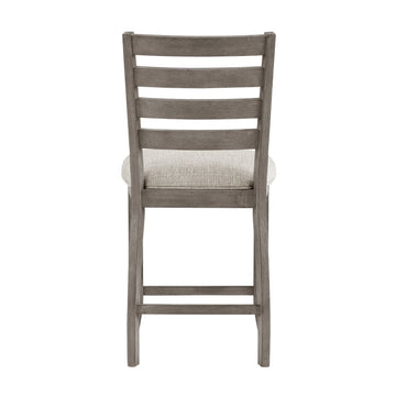Tigard Gray/Beige Counter Height Chair (Set of 2) - Ornate Home
