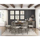 Tigard Gray/Beige Counter Height Chair (Set of 2) - Ornate Home