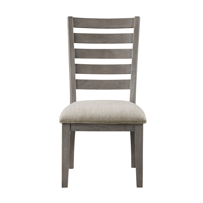Tigard Gray/Beige Side Chair (Set of 2) - Ornate Home