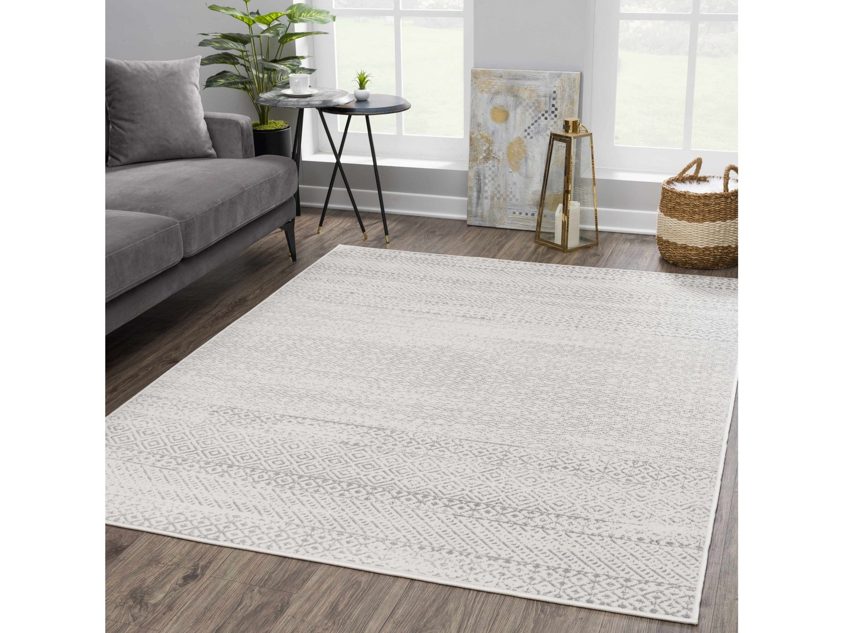Tigri Aztec Ivory & Gray 2317 Area Rug - Clearance - Ornate Home