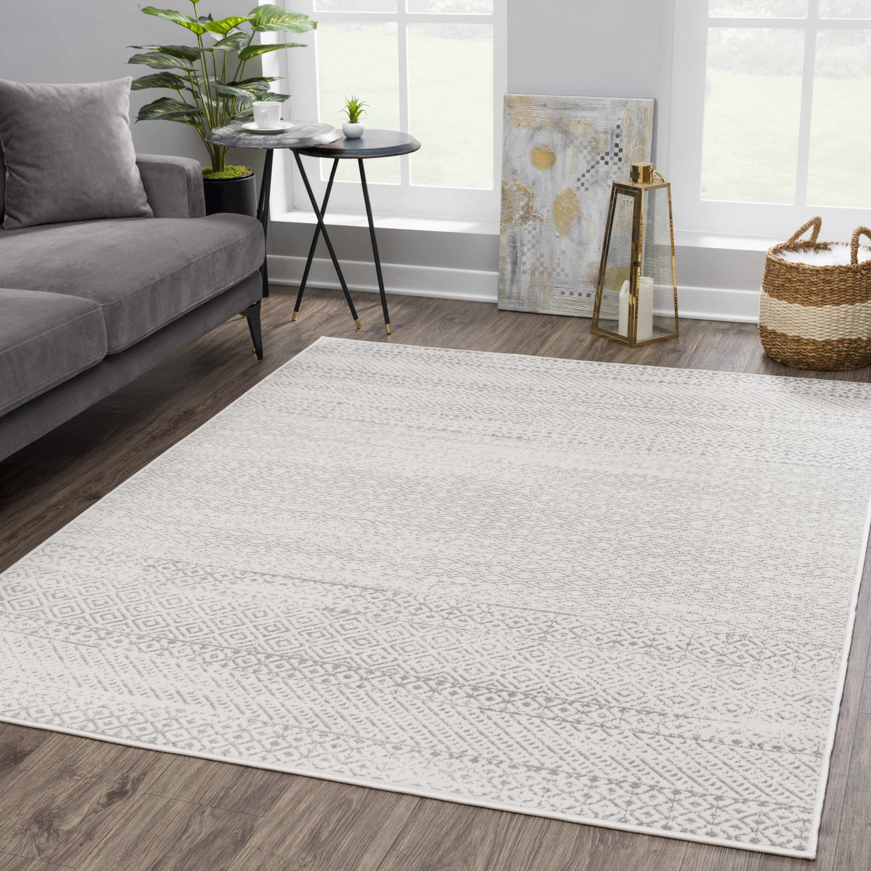 Tigri Aztec Ivory & Gray 2317 Area Rug - Clearance - Ornate Home